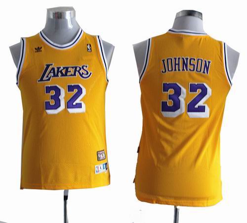 Youth Los Angeles Lakers #32 Magic Johnson yellow