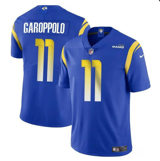 Youth Los Angeles Rams #11 Jimmy Garoppolo Blue Vapor Untouchable Stitched Football Jersey