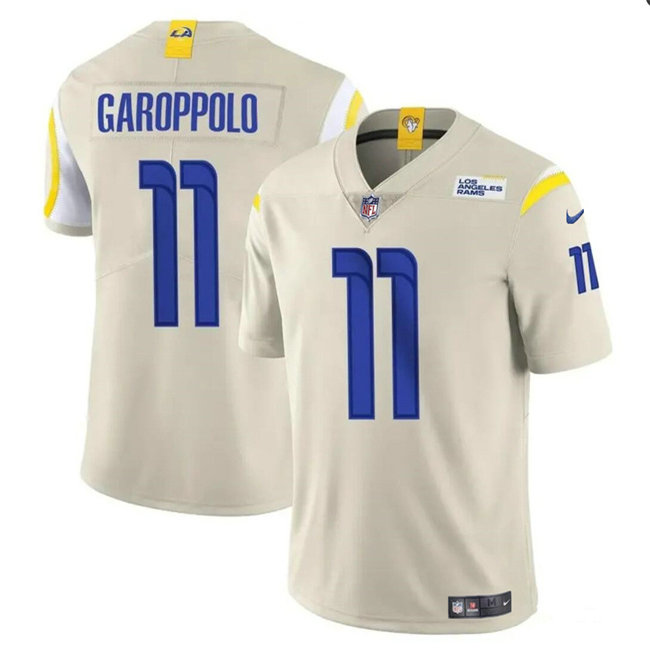 Youth Los Angeles Rams #11 Jimmy Garoppolo Bone Vapor Untouchable Stitched Football Jersey