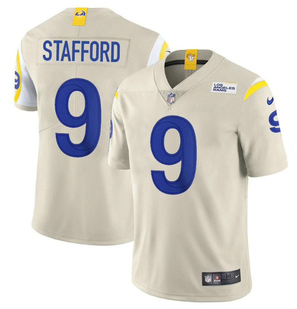 Youth Los Angeles Rams #9 Matthew Stafford Bone Vapor Untouchable Limited Stitched Jersey