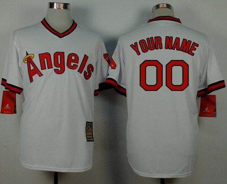 Youth Los Angels Of Anaheim Customized 1965 Turn Back The Clock White Jersey
