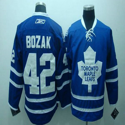 Youth Maple Leafs #42 Tyler Bozak Stitched Blue CCM Throwback NHL Jersey