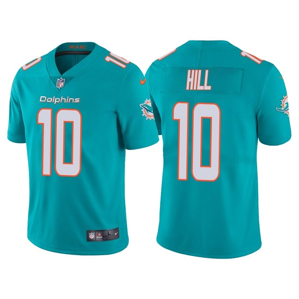 Youth Miami Dolphins #10 Tyreek Hill Aqua Vapor Untouchable Limited Stitched Jersey