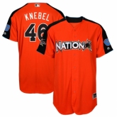 Youth Milwaukee Brewers #46 Corey Knebel Orange National League 2017 MLB All-Star MLB Jersey