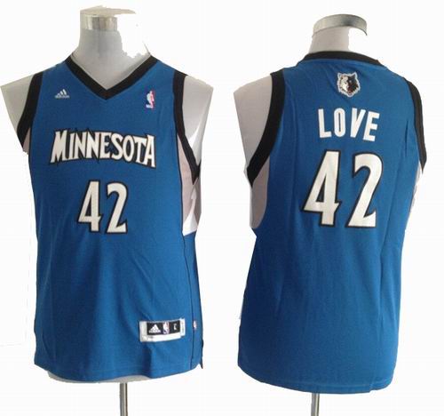 Youth Minnesota Timberwolves 42# Kevin Love blue Revolution 30 jerseys