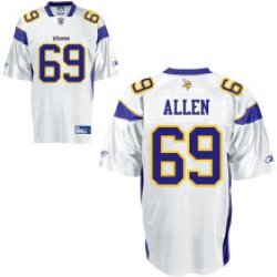 Youth Minnesota Vikings 69# Jared Allen color white