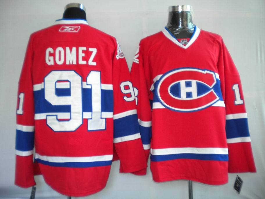 Youth Montreal Canadiens #91 GOMEZ Red