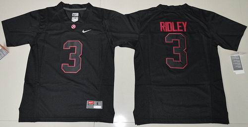 Youth NCAA Alabama Crimson Tide #3 Calvin Ridley black Jersey