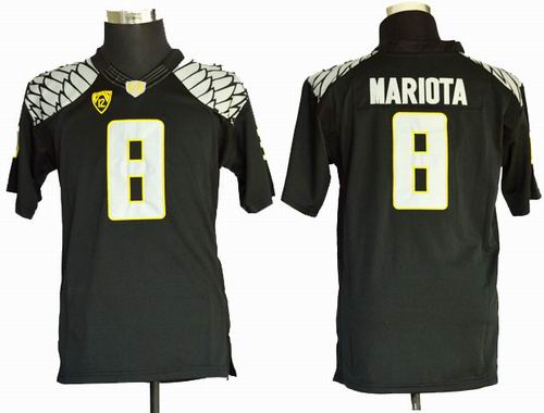 Youth Ncaa  Oregon Duck Marcus Mariota 8 College Football Limited Black Jerseys