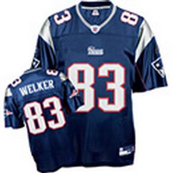 Youth New England Patriots #83 Wes Welker Blue Jerseys