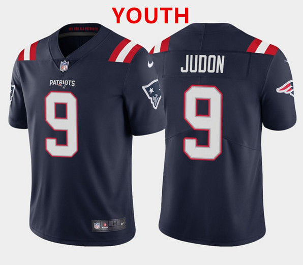 Youth New England Patriots #9 Matt Judon 2021 Navy  Jersey