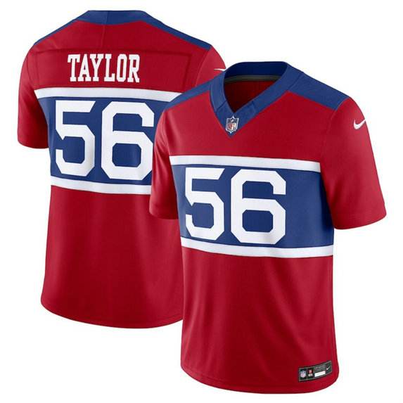 Youth New York Giants #56 Lawrence Taylor Century Red Alternate Vapor F.U.S.E. Limited Stitched Football Jersey