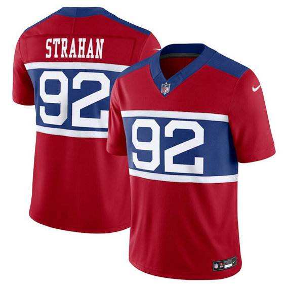 Youth New York Giants #92 Michael Strahan Century Red Alternate Vapor F.U.S.E. Limited Stitched Football Jersey
