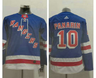 Youth New York Rangers #10 Artemi Panarin Royal Blue Home Adidas Hockey Stitched NHL Jersey