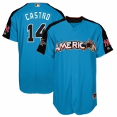 Youth New York Yankees #14 Starlin Castro Blue American League 2017 MLB All-Star MLB Jersey