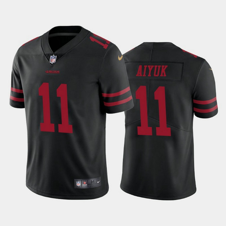 Youth Nike 49ers 11 Brandon Aiyuk Black Youth 2020 NFL Draft First Round Pick Vapor Untouchable Limited Jersey
