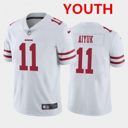 Youth Nike 49ers 11 Brandon Aiyuk White 2020 NFL Draft First Round Pick Vapor Untouchable Limited Jersey