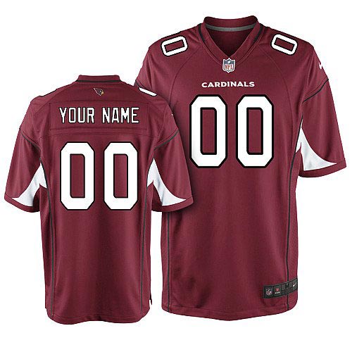 Youth Nike Arizona Cardinals Customized Game Team Color Red Jersey