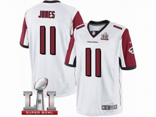Youth Nike Atlanta Falcons #11 Julio Jones Limited White Super Bowl LI 51 Jersey