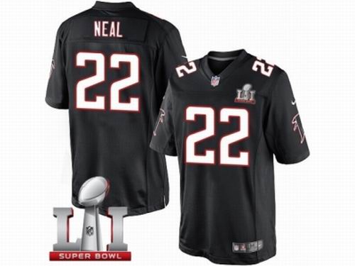 Youth Nike Atlanta Falcons #22 Keanu Neal Limited Black Alternate Super Bowl LI 51 Jersey