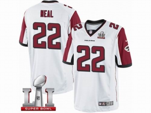 Youth Nike Atlanta Falcons #22 Keanu Neal Limited White Super Bowl LI 51 Jersey