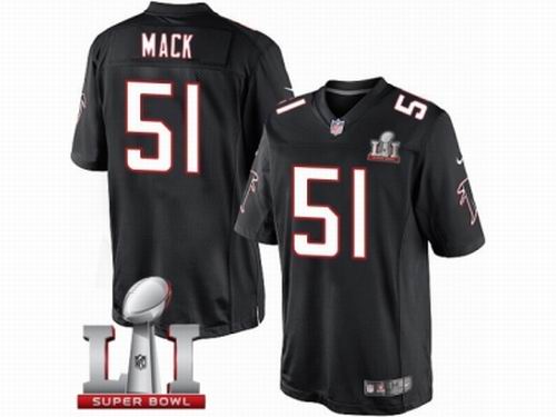 Youth Nike Atlanta Falcons #51 lex Mack Limited Black Alternate Super Bowl LI 51 Jersey