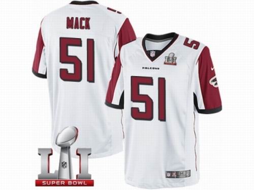 Youth Nike Atlanta Falcons #51 lex Mack Limited White Super Bowl LI 51 Jersey