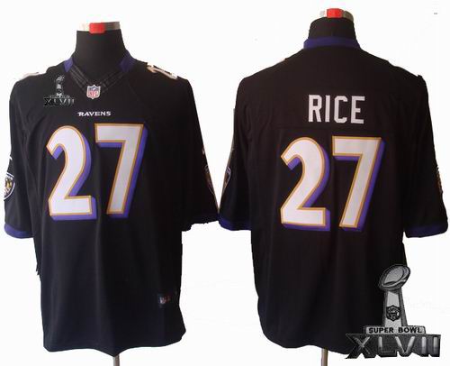 Youth Nike Baltimore Ravens #27 Ray Rice black limited 2013 Super Bowl XLVII Jersey