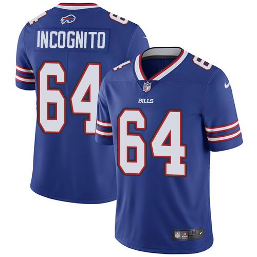 Youth Nike Bills #64 Richie Incognito Royal Blue Team Color Vapor Untouchable Limited Jersey