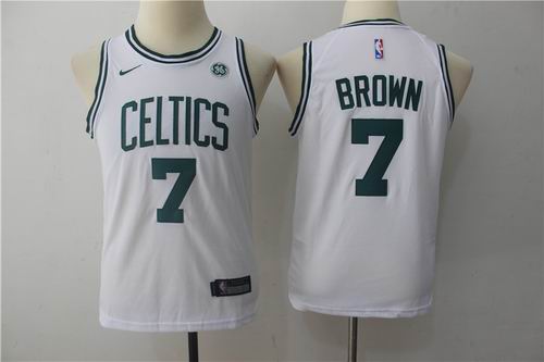 Youth Nike Boston Celtics #7 brown white Jersey