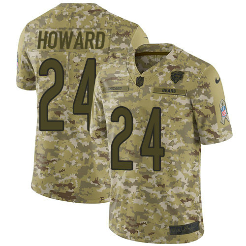 Youth Nike Chicago Bears #24 Jordan Howard Camo Stitched NFL Limited 2018 Salute to Service Jersey