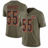 Youth Nike Cincinnati Bengals #55 Vontaze Burfict Limited Olive 2017 Salute to Service NFL Jersey