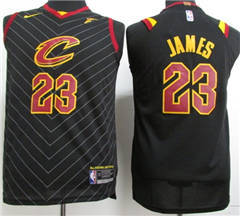 Youth Nike Cleveland Cavaliers #23 LeBron James Black NBA Swingman Jersey