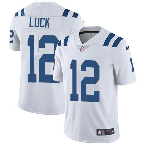 Youth Nike Colts #12 Andrew Luck White  Vapor Untouchable Limited Jersey