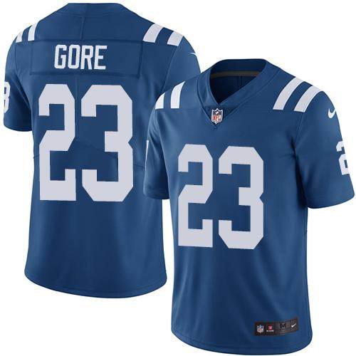 Youth Nike Colts #23 Frank Gore Royal Blue Team Color  Vapor Untouchable Limited Jersey