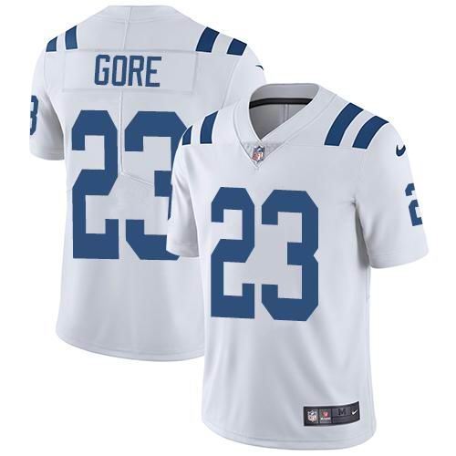 Youth Nike Colts #23 Frank Gore White  Vapor Untouchable Limited Jersey
