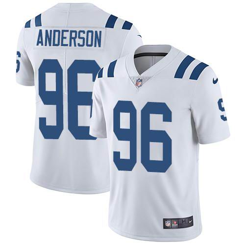 Youth Nike Colts #96 Henry Anderson White  Vapor Untouchable Limited Jersey
