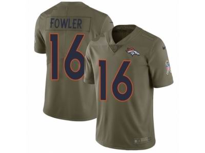 Youth Nike Denver Broncos #16 Bennie Fowler Limited Olive 2017 Salute to Service NFL Jersey