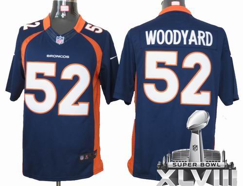 Youth Nike Denver Broncos #52 Wesley Woodyard blue limited 2014 Super bowl XLVIII(GYM) Jersey