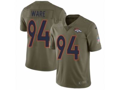 Youth Nike Denver Broncos #94 DeMarcus Ware Limited Olive 2017 Salute to Service NFL Jersey