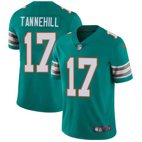 Youth Nike Dolphins #17 Ryan Tannehill Aqua Green Alternate  Vapor Untouchable Limited Jersey