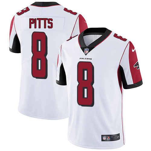 Youth Nike Falcons #8 Kyle Pitts White Youth Stitched NFL Vapor Untouchable Limited Jersey