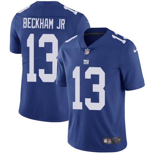 Youth Nike Giants #13 Odell Beckham Jr Royal Blue Team Color  Vapor Untouchable Limited Jersey