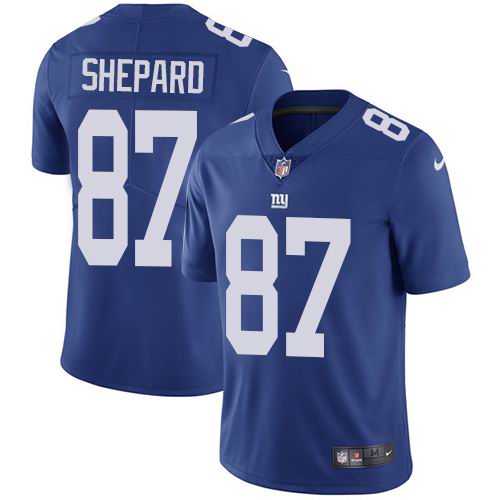 Youth Nike Giants #87 Sterling Shepard Royal Blue Team Color  Vapor Untouchable Limited Jersey