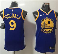 Youth Nike Golden State Warriors #9 Andre Iguodala Blue Stitched NBA Swingman Jersey