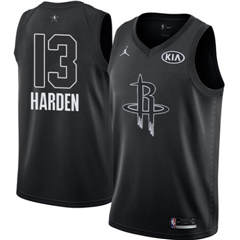 Youth Nike Houston Rockets #13 James Harden Black NBA Jordan Swingman 2018 All-Star Game Jersey