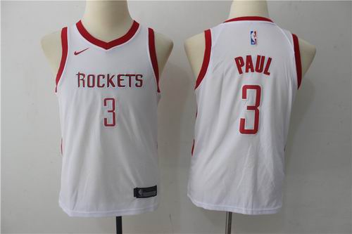 Youth Nike Houston Rockets #3 Chris Paul White Jersey