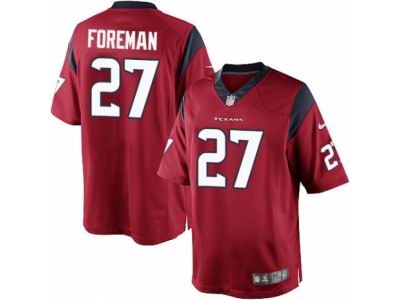 Youth Nike Houston Texans #27 D'Onta Foreman game red Jersey