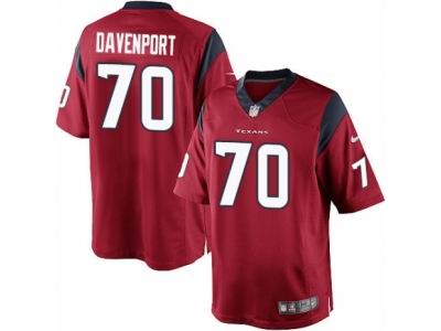 Youth Nike Houston Texans #70 Julien Davenport game red Jersey