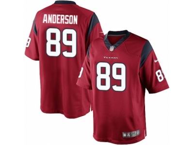 Youth Nike Houston Texans #89 Stephen Anderson game red Jersey